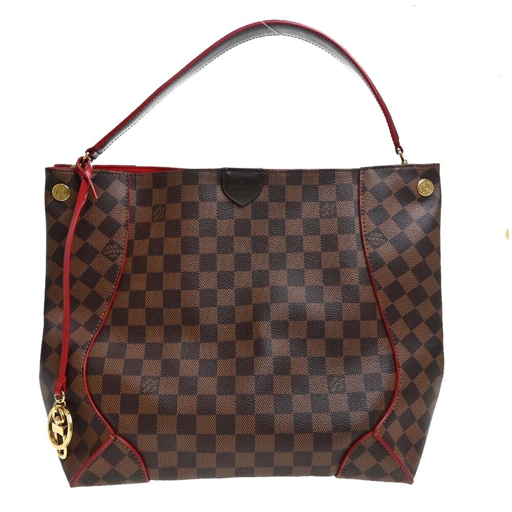 Louis Vuitton Caissa Hobo Damier with Leather